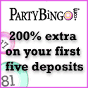 Party Bingo - 200% bonus pentru prima ta depunere